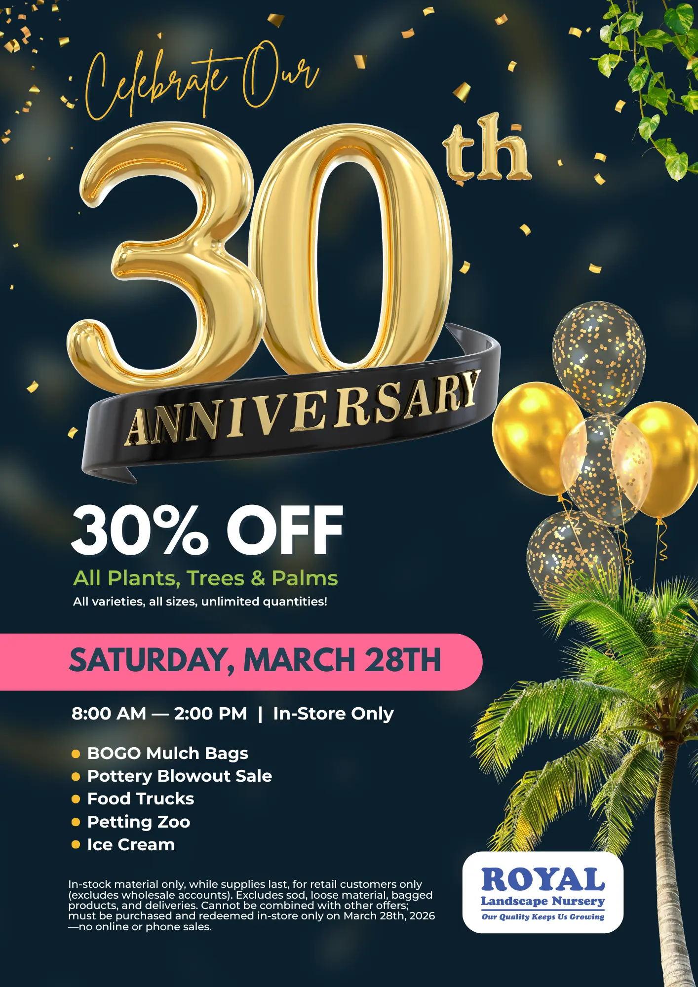 Landscape nursery in Gotha, FL.