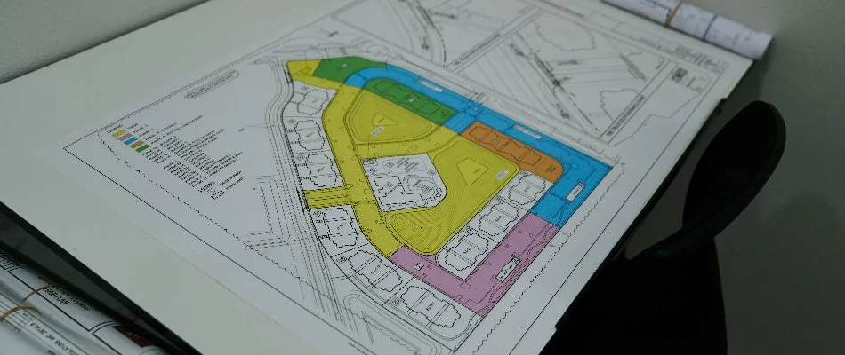 Commercial building with landscaping and trees in Orlando, FL.