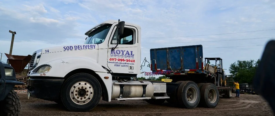 Delivery truck at a nursery in Orlando, FL.