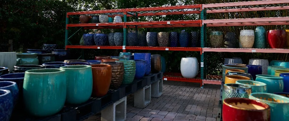 Aerial view of a landscape nursery in Gotha, FL.